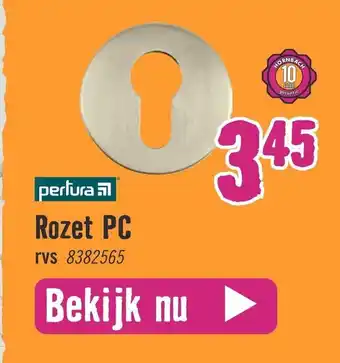 Hornbach Rozet PC RVS 8382565 aanbieding