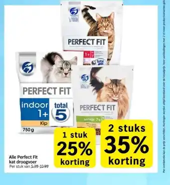 Albert Heijn Alle perfect fit kat droogvoer per stuk van 5.39-10.99 aanbieding