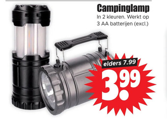 Dirk Campinglamp aanbieding