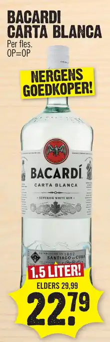 Super Dirck 3 Bacardi carta blanca aanbieding