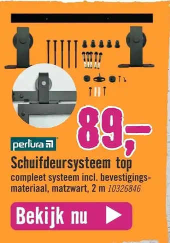 Hornbach Schuifdeursysteem top 2 m 10326846 aanbieding