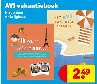Kruidvat AVI vakantieboek aanbieding