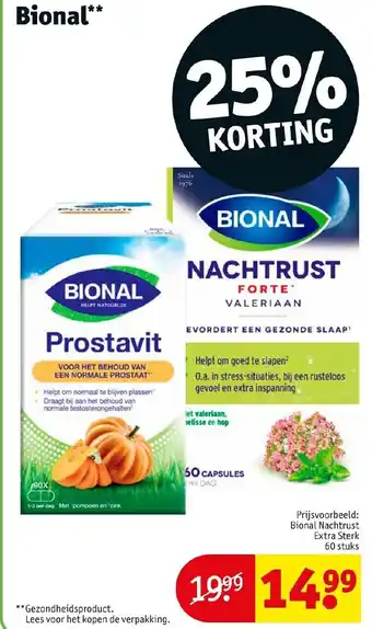 Kruidvat Bional Nachtrust Extra Sterk aanbieding