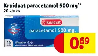 Kruidvat Paracetamol 500 mg aanbieding