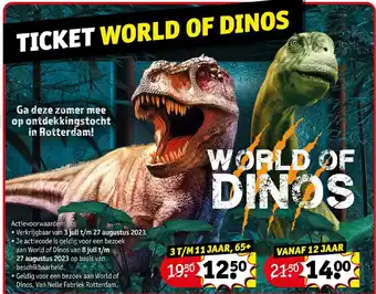 Kruidvat TICKET WORLD OF DINOS aanbieding