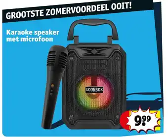 Kruidvat Karaoke speaker met microfoon aanbieding