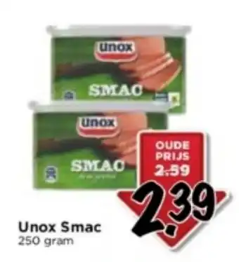 Vomar Voordeelmarkt Unox Smac 250 gram aanbieding