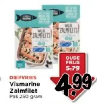 Vomar Voordeelmarkt DIEPVRIES Vismarine Zalmfilet 250 gram aanbieding