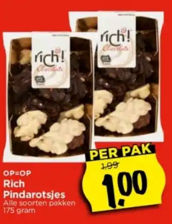 Vomar Voordeelmarkt Rich Pindarotsjes 175 gram aanbieding