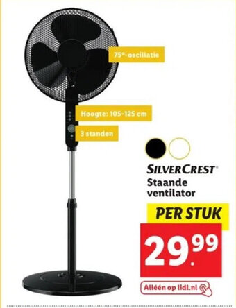 Lidl SILVERCREST Staande ventilator aanbieding