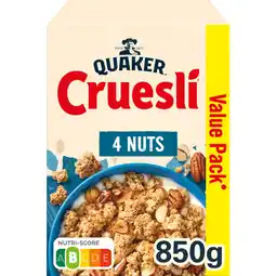 Albert Heijn Quaker cruesli 4 nuts aanbieding