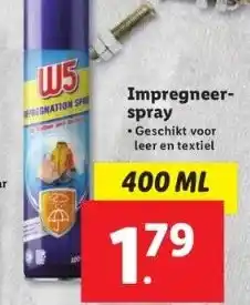 Lidl Impregneerspray . geschikt voor leer en textiel aanbieding