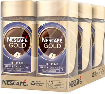 Bol.com Nescafé gold decafé oploskoffie - 6 potten à 100 gram aanbieding
