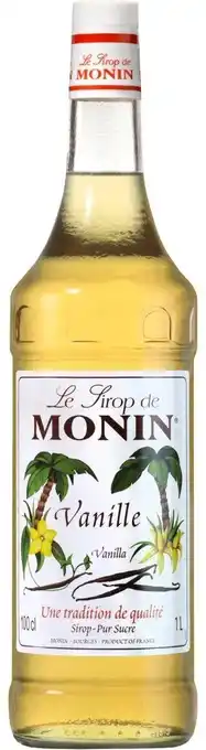 Bol.com Monin vanille koffie siroop fles 1l aanbieding