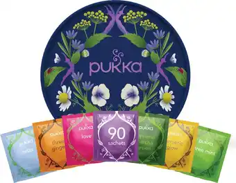 Bol.com Pukka dayround wellness box - 6 blends biologische kruidenthee, ook leuk als verjaardagscadeau voor hem en haar, 90 theezakje aanbieding