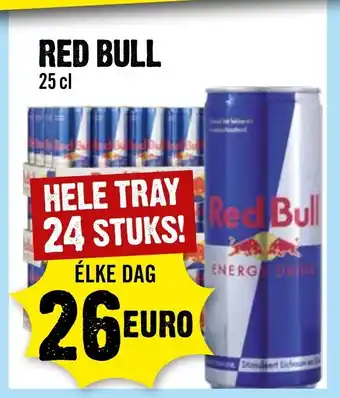 Dirck 3 RED BULL 25 cl hele tray aanbieding