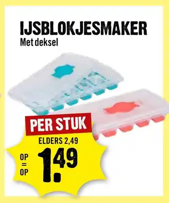 Dirck 3 IJSBLOKJESMAKER Met deksel aanbieding