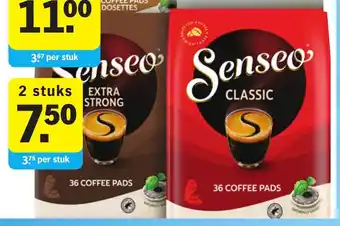 Albert Heijn Alle Senseo pads 36 stuks ( 2 STUKS ) aanbieding