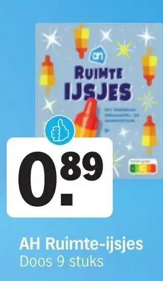 Albert Heijn AH Ruimte-ijsjes Doos 9 stuks aanbieding
