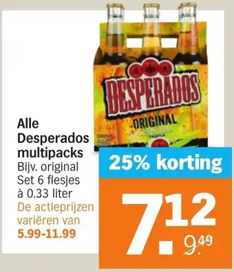 Albert Heijn Alle Desperados multipacks aanbieding