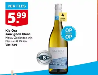 Hoogvliet Kia Ora sauvignon blanc .75L aanbieding