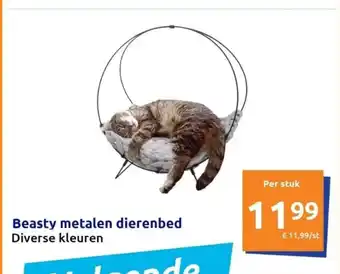 Action Beasty metalen dierenbed Diverse kleuren aanbieding