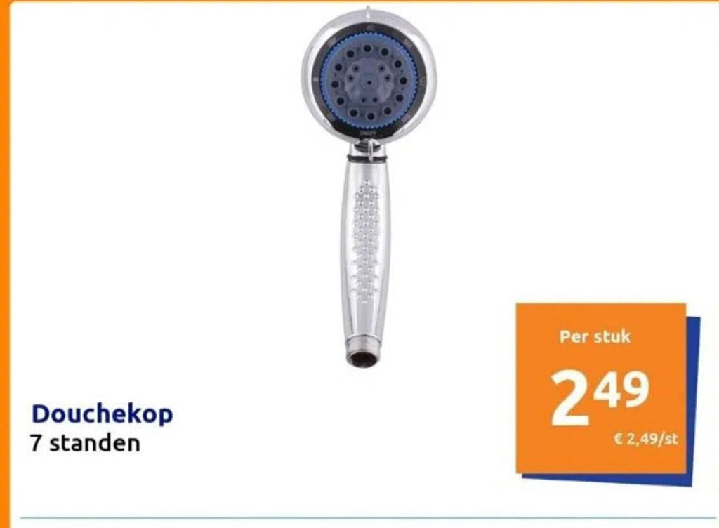 Douchekop 7 standen aanbieding bij Action