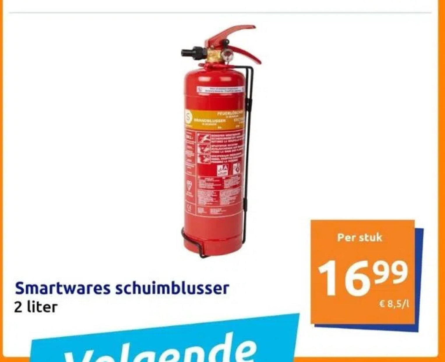 Smartwares schuimblusser 2 liter aanbieding bij Action