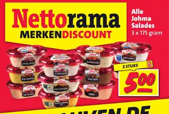 Nettorama Alle Johma Salades 3 x 175 gram aanbieding