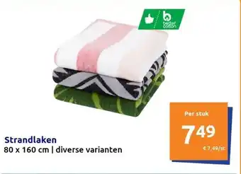 Action Strandlaken aanbieding