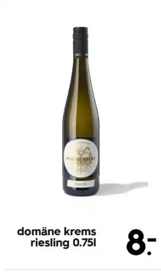 HEMA Domäne krems riesling 0.75l aanbieding