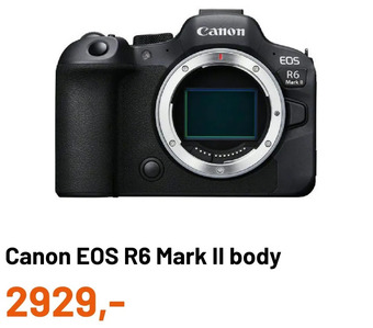 Kamera Express Canon eos r6 mark ii body aanbieding