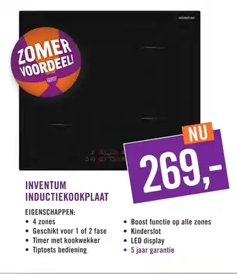 Keukendepot Inventum inductiekookplaat aanbieding