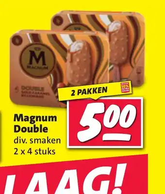 Nettorama Magnum Double div. smaken 2 x 4 stuks aanbieding