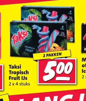 Nettorama Taksi Tropisch Fruit IJs 2 x 4 stuks aanbieding