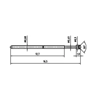 Conrad Ptr 1007-a-0.7n-au-0.9 precisietestpen met veercontact aanbieding