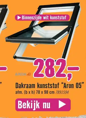 Hornbach Dakraam Kunststof "Aron 05" 78 x 98 cm 7891594 aanbieding