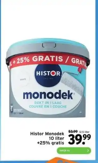 GAMMA Histor Monodek 10 liter aanbieding