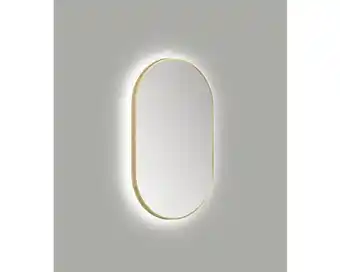 Hornbach Led lichtspiegel bronze oval 60x100 cm aanbieding