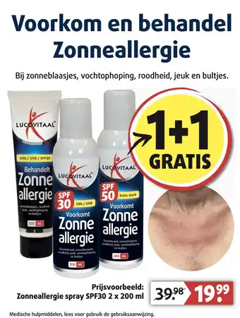 Lucovitaal Voorkom en behandel zonneallergie aanbieding