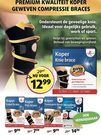 Lucovitaal Premium kwaliteit koper geweven compressie braces aanbieding