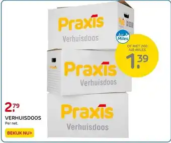 Praxis Verhuisdoos aanbieding