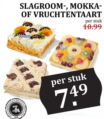 MCD Supermarkt Slagroom-, mokka- of vruchtentaart aanbieding