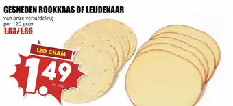 MCD Supermarkt Gesneden rookkaas of leijdenaar aanbieding