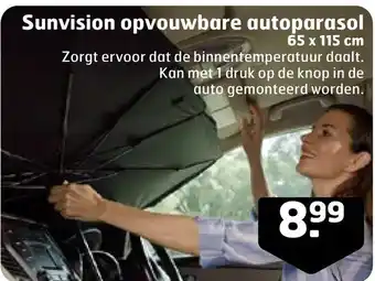 Trekpleister Sunvision opvouwbare autoparasol aanbieding