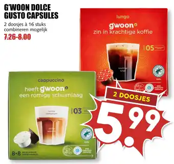 MCD Supermarkt G'woon dolce gusto capsules aanbieding