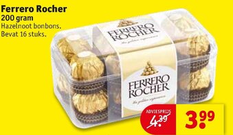 Kruidvat Ferrero Rocher 200g aanbieding