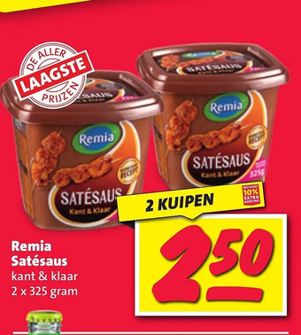 Nettorama Remia satésaus kant & klaar aanbieding