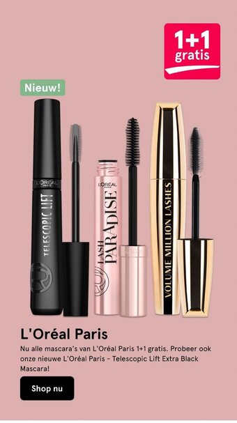 Etos L'Oréal Paris mascara aanbieding