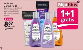 Etos Guhl Hyaluron+ verzorging shampoo 250 ml aanbieding
